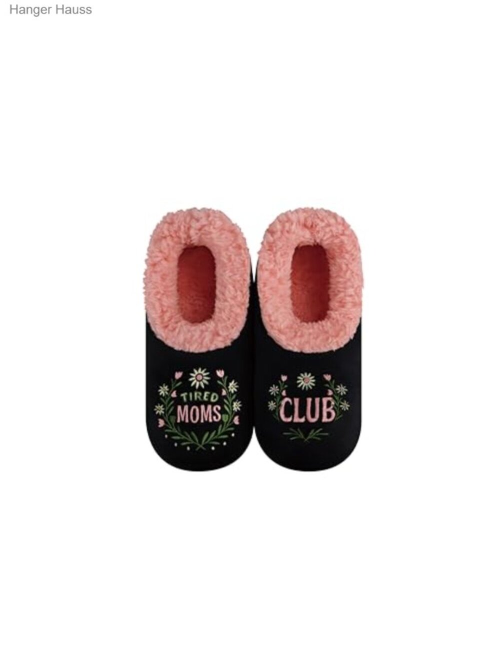 Snoozies Pairable Mom Slipper Socks Sherpa Lined Non-Skid Gripper Sole